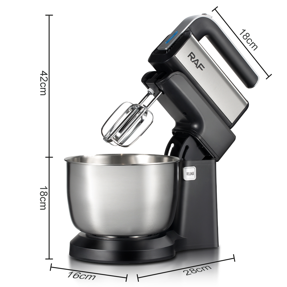 RAF European standard egg beater, electric household desktop mini, cream egg white and dough mixer, cake baking and beating Specification image