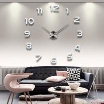 super large acrylic wall clock acrylic clock creative stereo wall sticker clock living room simple pocket watch