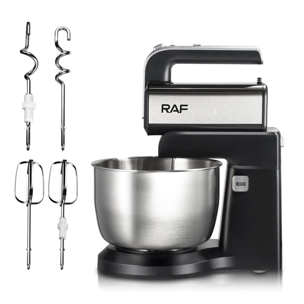 RAF European standard egg beater, electric household desktop mini, cream egg white and dough mixer, cake baking and beating Item Picture