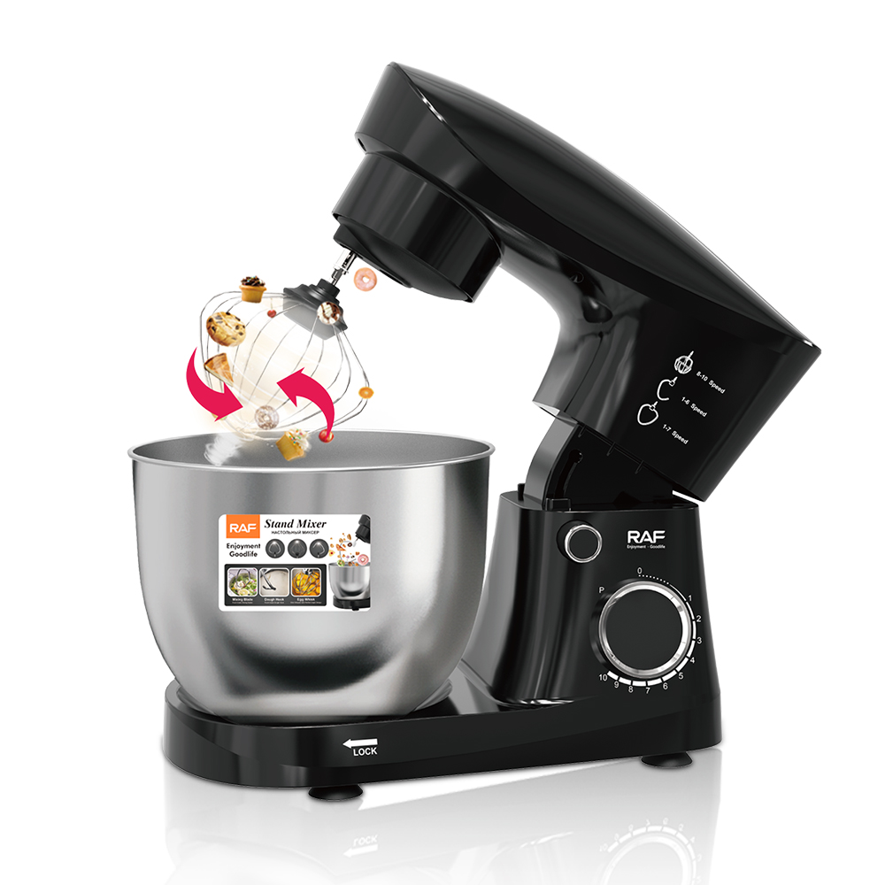 RAF European standard cross-border chef machine, dough mixer, fully automatic household small multi-functional egg whipping and dough kneading, 4.0L Item Picture