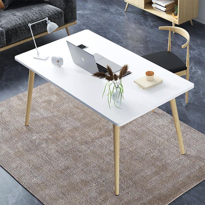 lrca dining table household small apartment simple table rectangular nordic solid wood leg dining table living room practical dining table Application Scenario