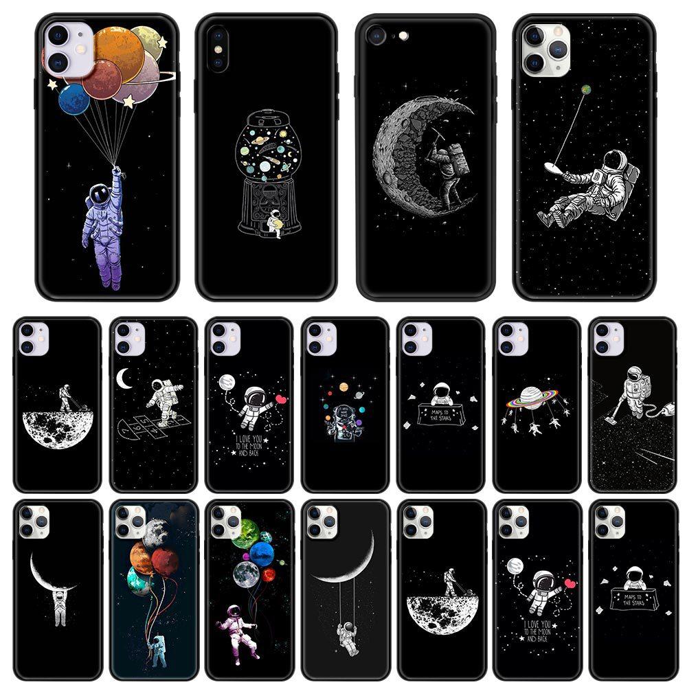 applicable to iphone15pro phone case space universe moon xingx moon starry sky astronaut phone case