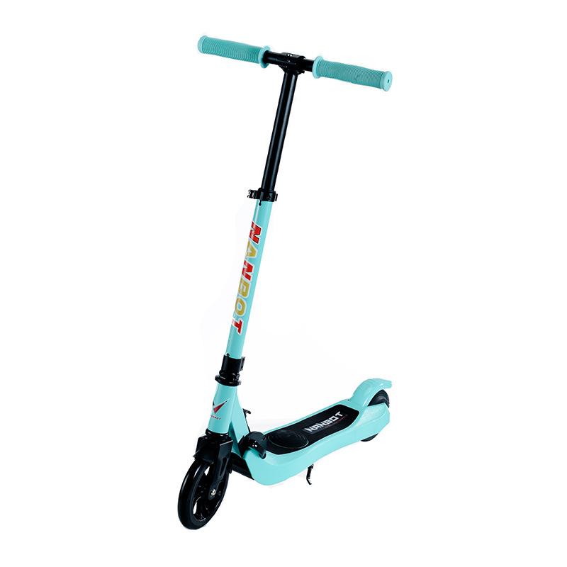 b- e2 processing customized children's special lithium battery power electric scooter folding two-wheel pedal scooter