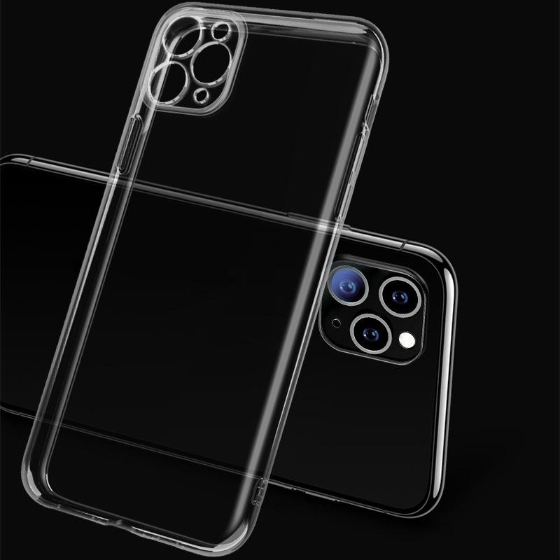 suitable for iphone 15 apple 12 fine hole transparent phone case 11 all-inclusive camera 13pro protective case soft batch