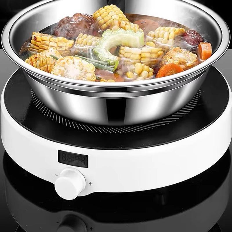 304 stainless steel soup plate kitchen 316 side dish small basin mix material pot kitchen sink canteen school soup bowl