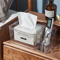 table facial tissue towel box nordic simple ins transparent household living room tissue box facial tissue restaurant napkin storage box
