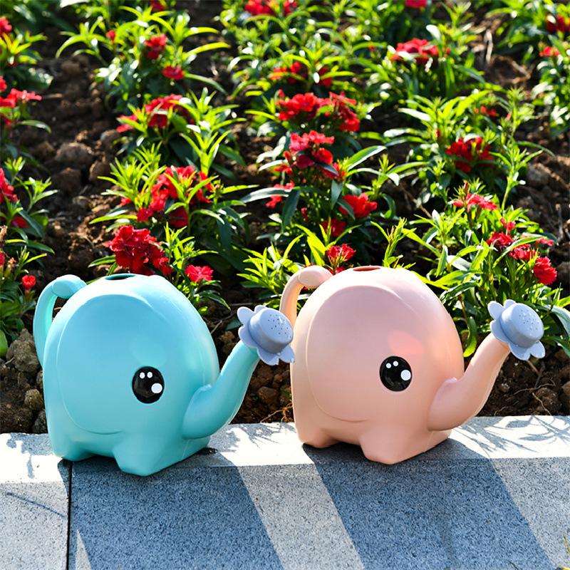 watering pot cartoon children's elephant watering pot elephant shower pot plastic thickened household watering pot plant succulent