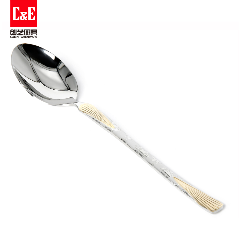 C&E Creative 6-piece set of knives, forks, spoons, stainless steel steak knives, dessert spoons, salad forks, tableware, restaurants, hotels, home use