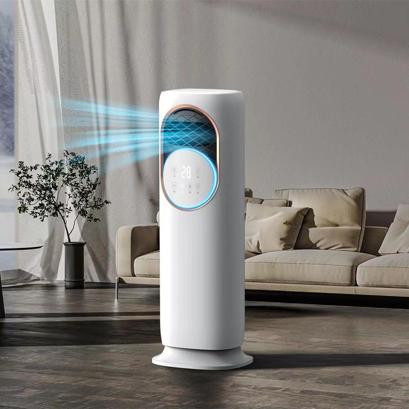 air conditioner fan cold air fan dual-purpose cooling and heating small air conditioning vertical household intelligent cooling fan floor tower fan warm air blower