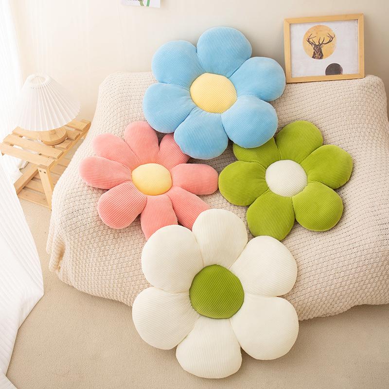 sunflower pillow little daisy cushion petal flower office ground wholesale student's chair futon seat cushion