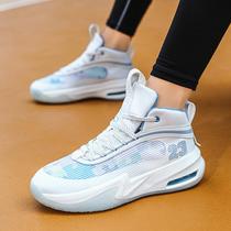 2023 New Sports Shoes Breathable Mesh Basketball Shoes Combat High-Top Student Combat Boots Men's Shoes Rubber Sole with Sound