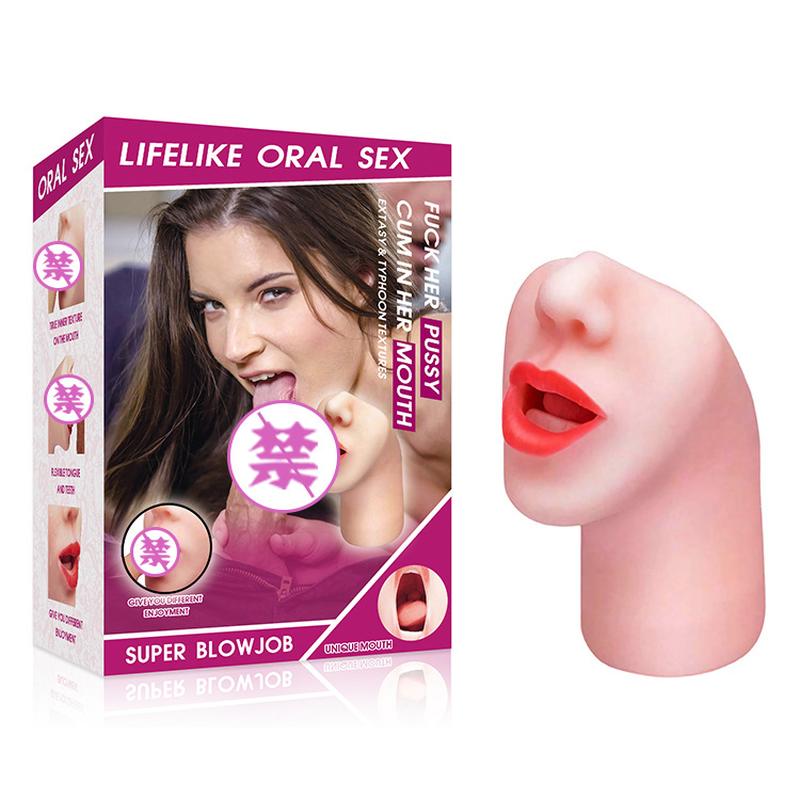 foreign trade european and american hot silicone vagina and anus mouth angle deep throat blow job mouth love mouth suction sexy adult sex product