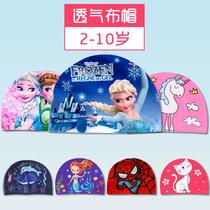 no pressure feeling cloth swim cap children long short hair cute cartoon boys and girls child baby children not-too-tight swimming cap