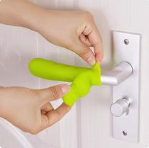 cartoon silicone door handle anti crash protection cover safety door handle gloves anti-collision mute electric door handle cover mute