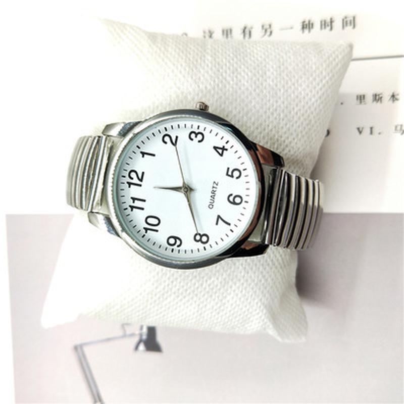 middle-aged and elderly watch men's watch women's large number steel belt of spring couple quartz watch wholesale