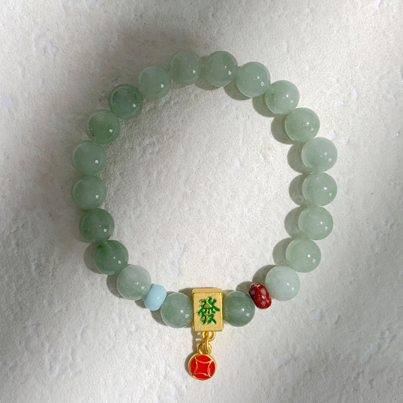 碧玉玉髓手链原创男女款黄玉髓手串高级感甜美小清新简约现货批发甜美小清新详情4