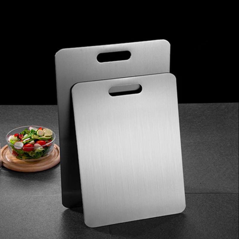 thickened 304 stainless steel cutting board kitchen chopping board fruit tray panel dough board chopping board cutting board