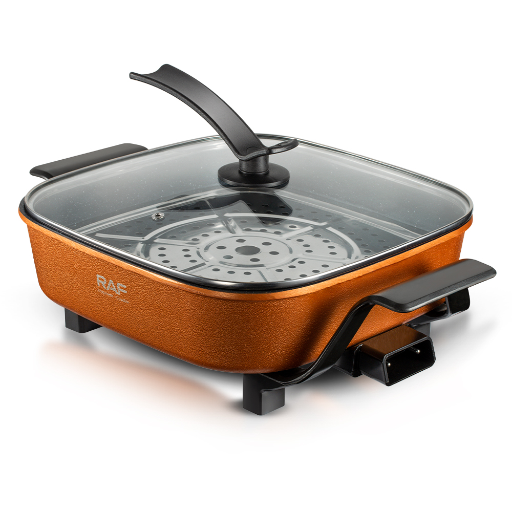 RAF Cross-border European Standard household multi-functional pizza machine 7L multi-functional all-in-one electric wok, electric hot pot, non-stick hot pot Application Scenario