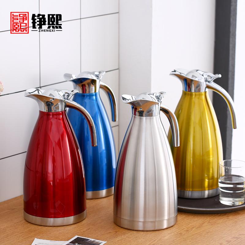 thermos pot wholesale household vacuum coffee pot thermos bottle thickened stainless steel kettle kettle thermo living room
