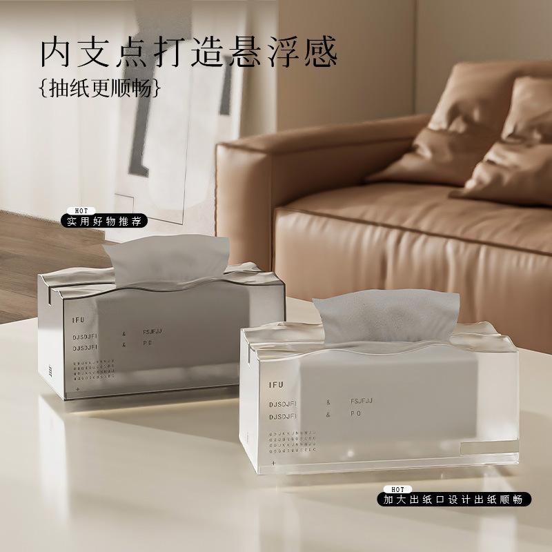 high-grade desktop tissue box living room light luxury estic support dining table living room tissue box bedroom bedside tissue storage