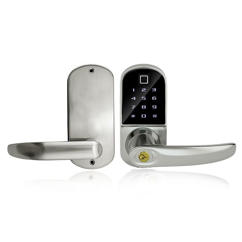 防盗密码锁带监控/智能锁/刷卡锁/u型锁/智能锁具白底实物图