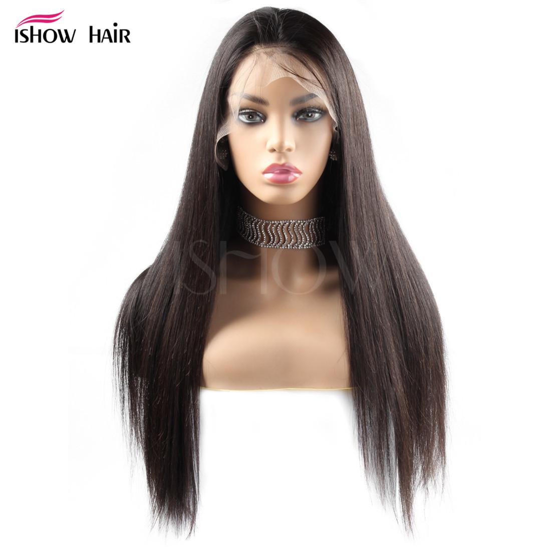 xuchang real hair front lace human wigs full-head wig straight human hair wig in stock wholesale