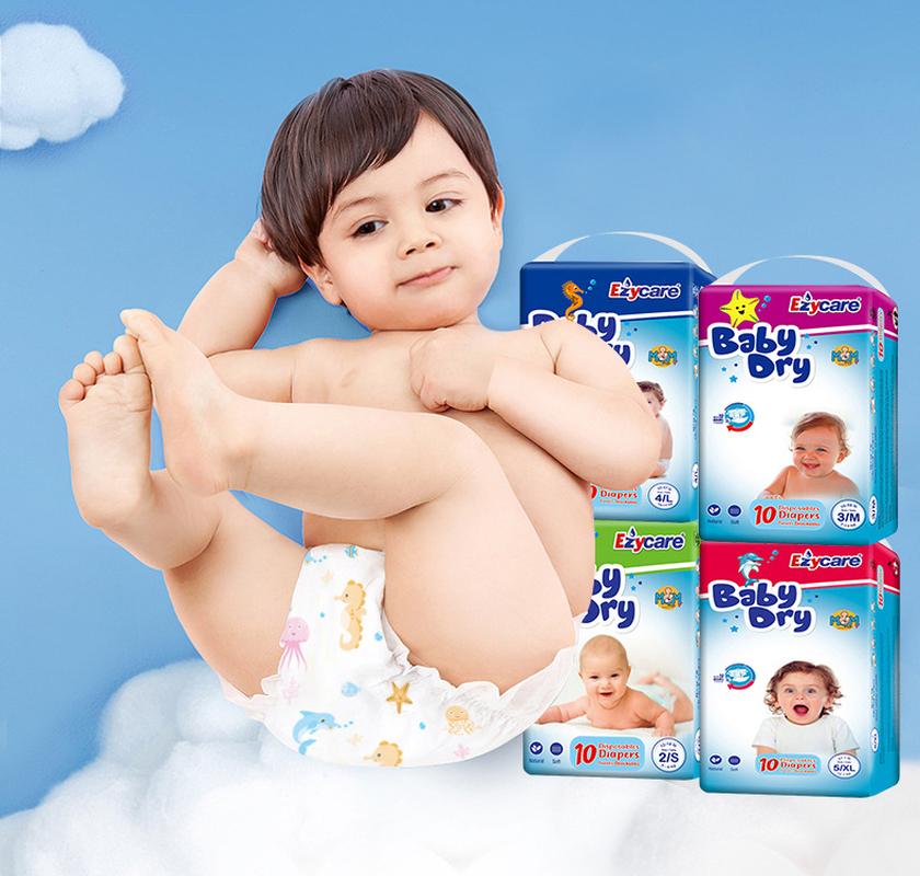 Foreign Trade Diapers Baby Ultra Thin and Dry Diapers Factory Direct Sales Baby Diapers Wholesale Export Baby Dry