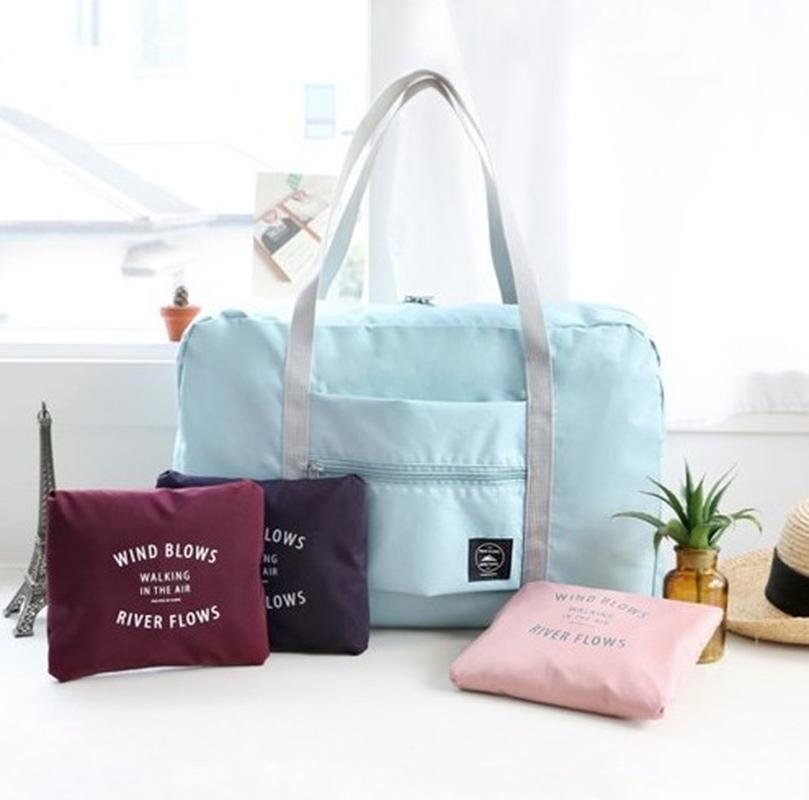 travel portable boarding bag korean style travel storage bag folding travel bag organizing folders luggage bag buggy bag