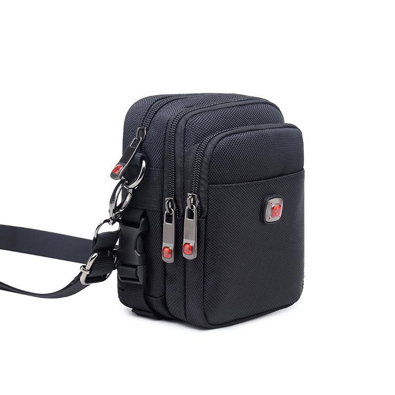 swiss army knife shoulder bag men's oxford cloth wear mobile phone belt pouch canvas sports leisure men's messenger bag