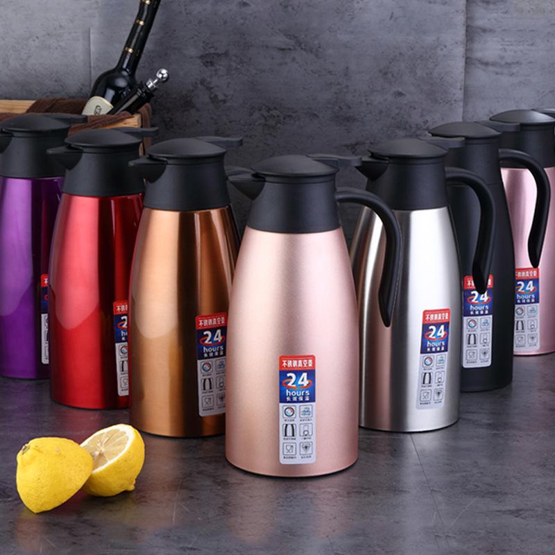 gift box 304 stainless steel welcome coffee pot 2l kettle thermo household large capacity vacuum insulation pot