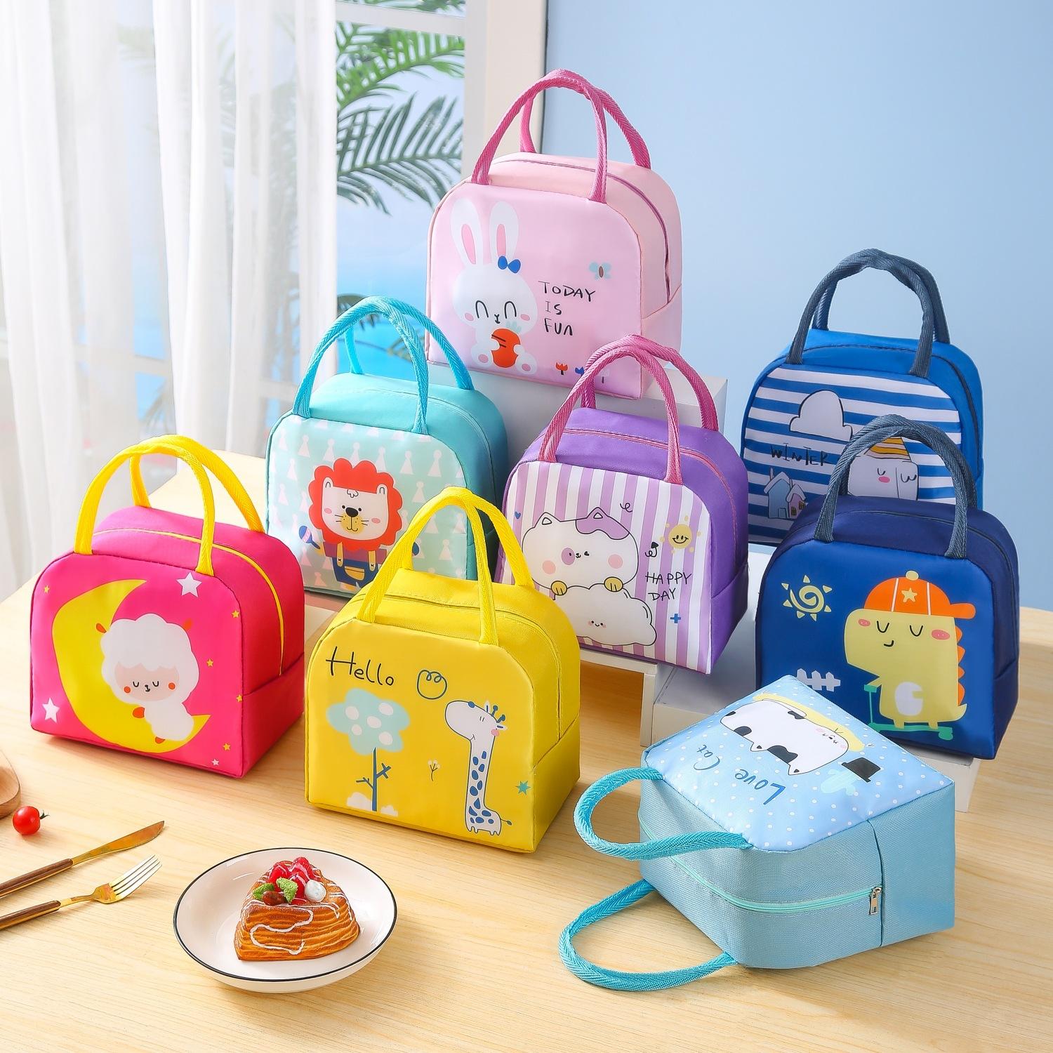 new cartoon lunch box bag lunch bag cute pet insulated bag school work lunch bag travel ice bag