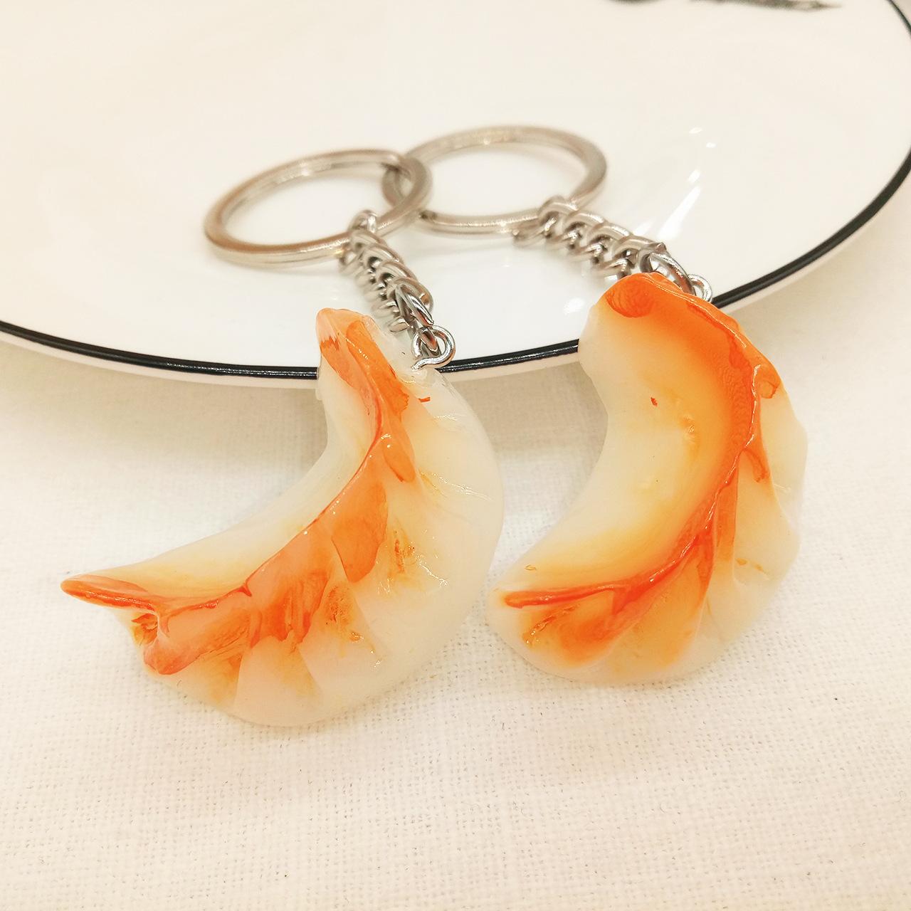 Imitation Foods Resin Dumpling Keychain Pendant Mobile Phone Ornaments Little Creative Gifts Company Promotion
