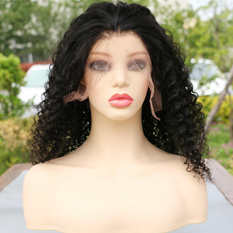 real human hair lace hood korean hand-woven curly full lace human hair