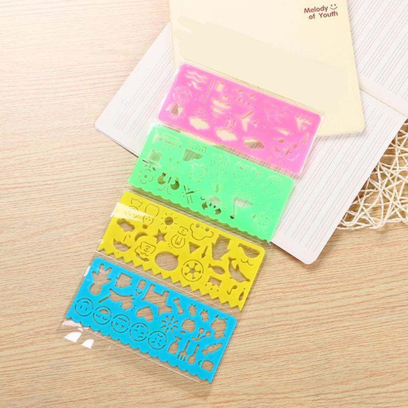 children's educational multi-functional ever-changing kaleidoscope creative student stationery drawing ruler practice drawing ruler wholesale