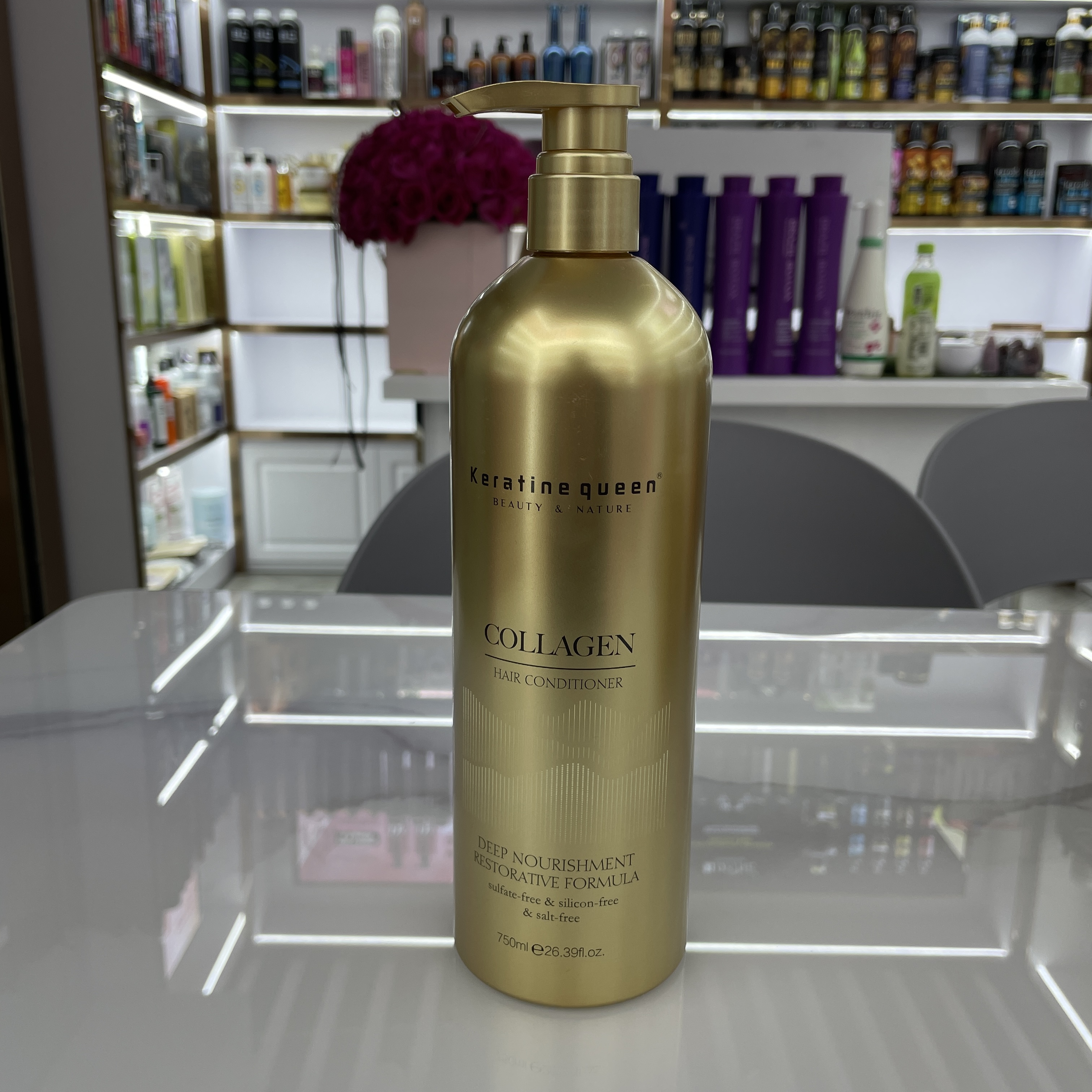 Keratine queen collagenchampú acondicionador máscara alisadora aceites esenciales - 4