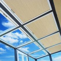 sun room sunshade top curtain glass electric ceiling curtain honeycomb curtain full shading skylight heat insulation cooling balcony curtain