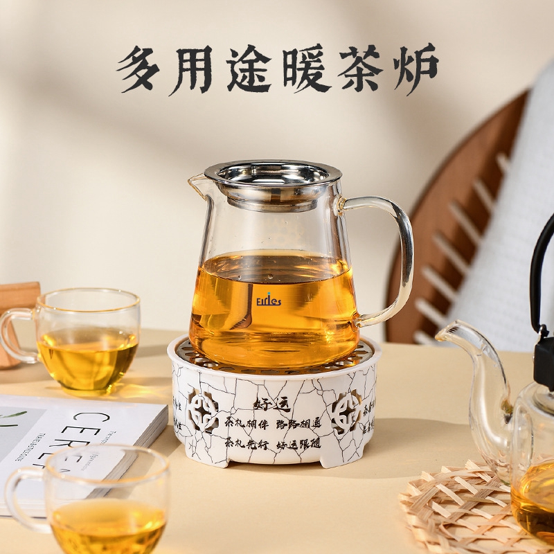 围炉煮茶温茶器暖茶炉底座蜡烛加热小家电酒店多场景多功能茶具详情8