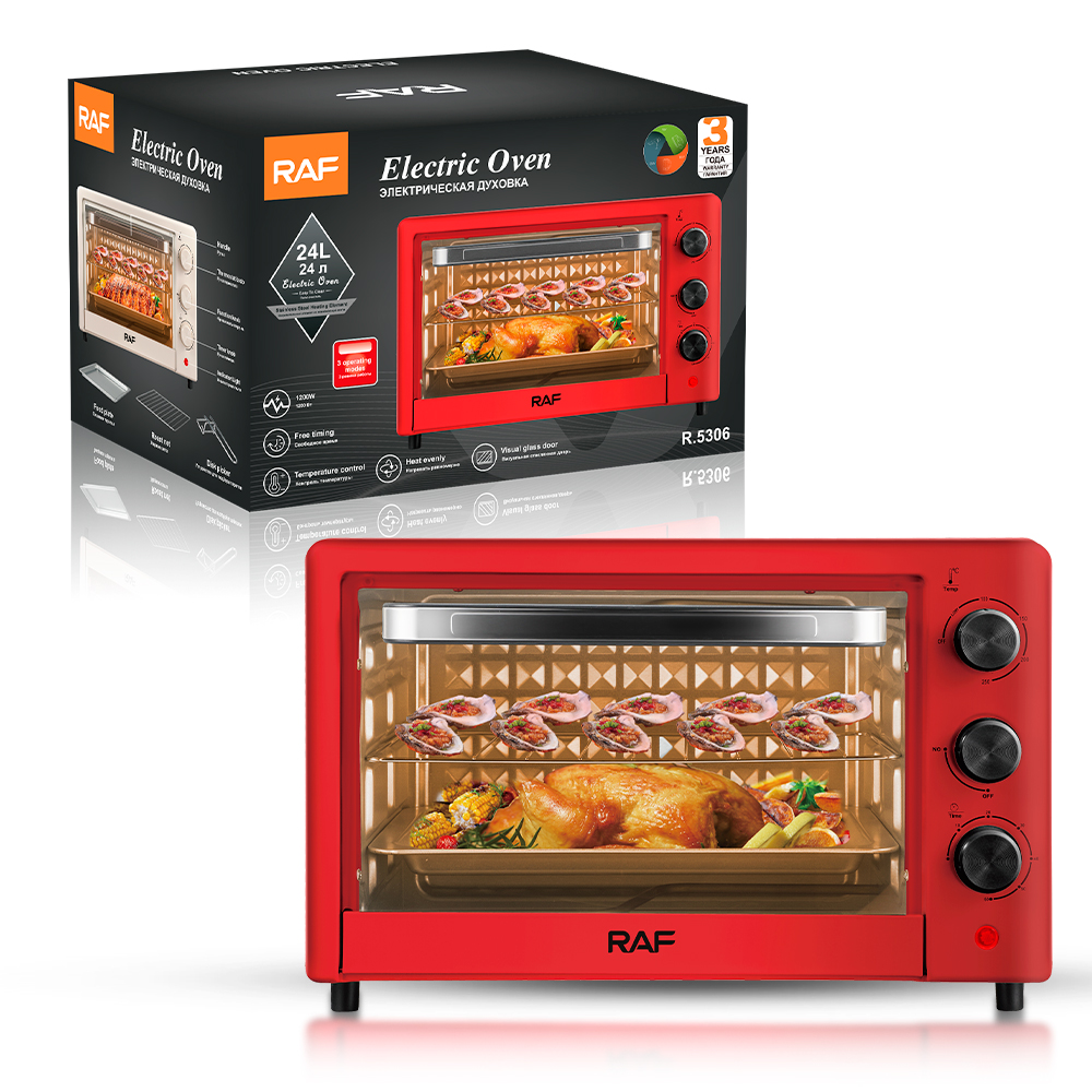 RAF electric oven, European standard multi-functional household large-capacity fully automatic intelligent oven, fryer, visible baking, 24L pic 4