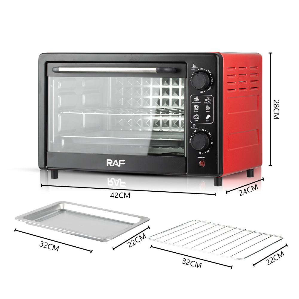 RAF electric oven, European standard multi-functional household large-capacity fully automatic intelligent oven, fryer, visible baking, 24L Item Picture