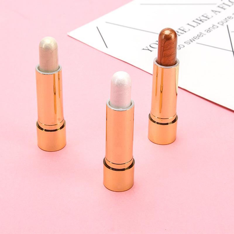 dnm highlighter face brightening rotary uv perfect suncream concealer pearlescent contour stick tricolor exclusive for cross-border