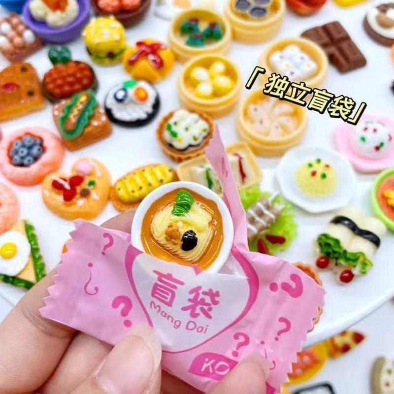 miniature candy toy blind bag doll supermarket cake play house model toy scene mini children's day gift
