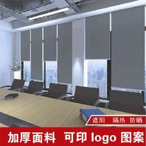 roller shutter curtain manufacturer full shading office thermal insulation and sun shading waterproof polyester lifting shutter ready-made curtain