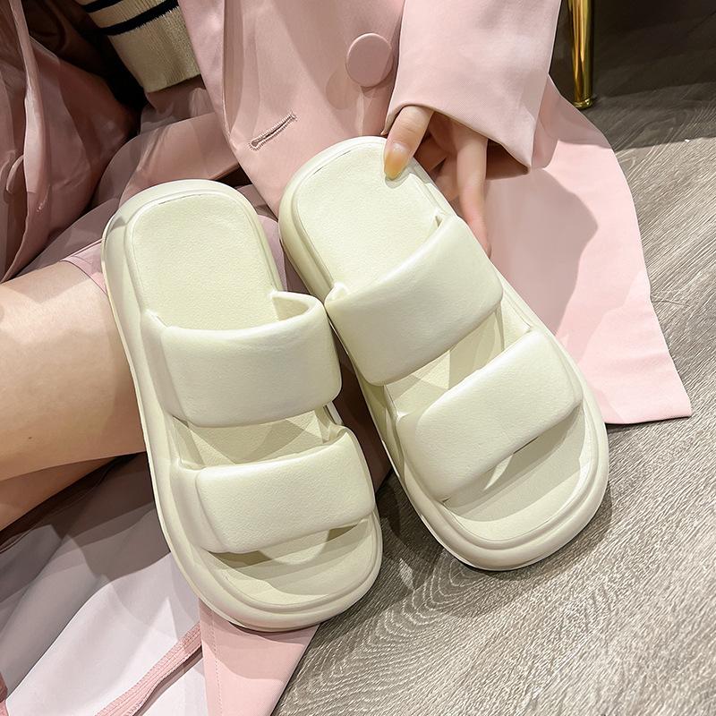 comfortable outdoor fashion high-grade beach shoes flip-flops women's high heel platform sandal slippers women's summer new
