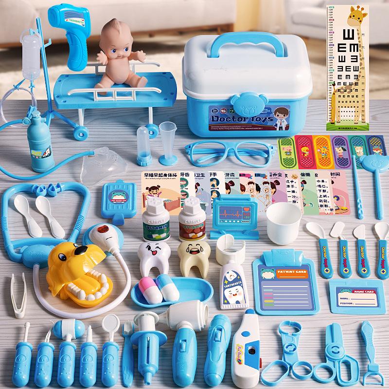 children's doctor toy suit girl simulation nurse stethoscope injection dental play house medical toolbox