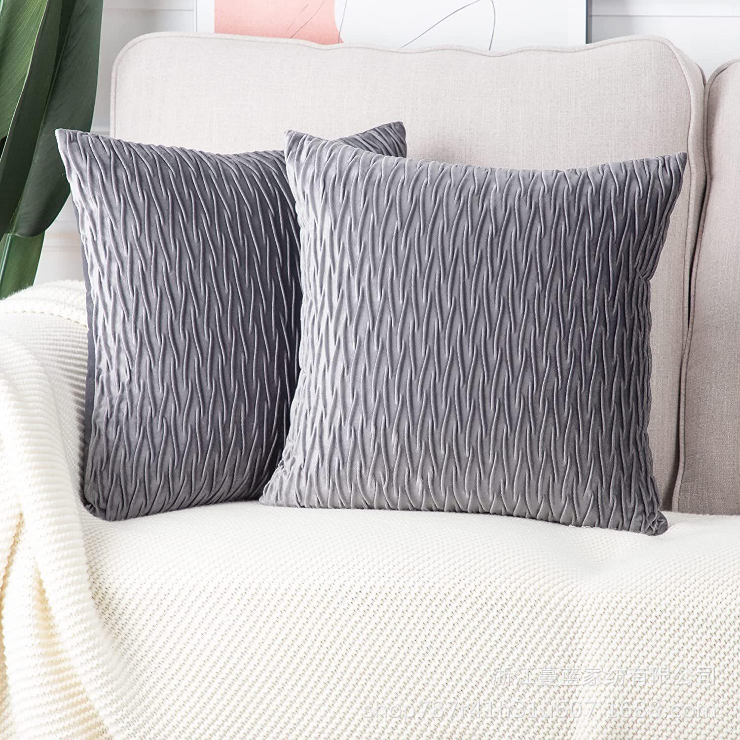 netherlands velvet pillow cover pleated pillowcase crystal velvet sofa cushion geometric shape velvet pillow