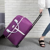travel bag for women large capacity trolley bag portable outdoor travel boarding foldable boy trolley luggage bag