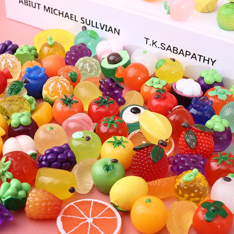fruit simulation candy toy handmade material desktop decoration play house micro landscape resin diy accessories small accessories