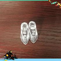doll transparent crystal shoes dress-up jointed doll wearable high heels play house toy accessories princess shoes