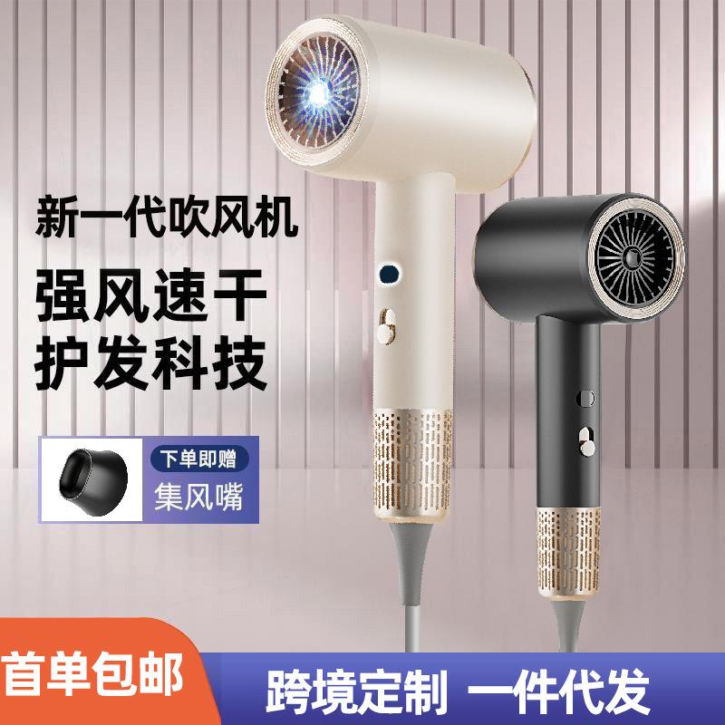 Cross-Border High-Power High-Speed Hair Dryer Negative Ion Hair Dryer Hair Care Household Temperature Control Strong Wind Speed Drying Hair Dryer