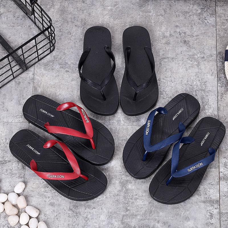 Summer Fashion Non-Slip Flip Flops Korean Style Outdoor Beach Shoes for Students Couple Flat Harajuku Style Flip Flops for Men